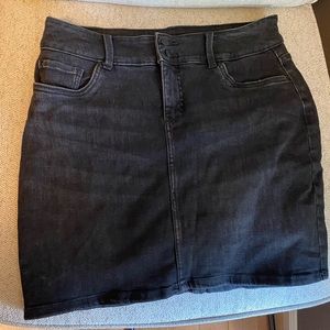Black Jean Skirt and shorts Skort